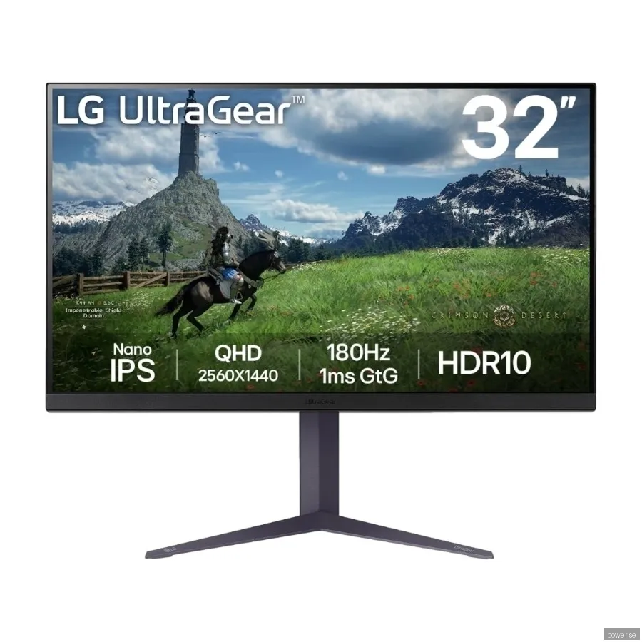 32" LG UltraGear 32GS85Q-B - 2560x1440 (QHD) - 180Hz - Nano IPS