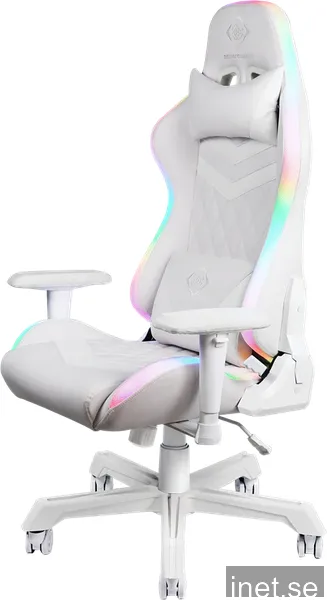 DELTACO Gaming - RGB Gamingstol vit