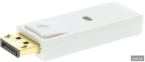 DELTACO Adapter DisplayPort ha till HDMI ho Vit