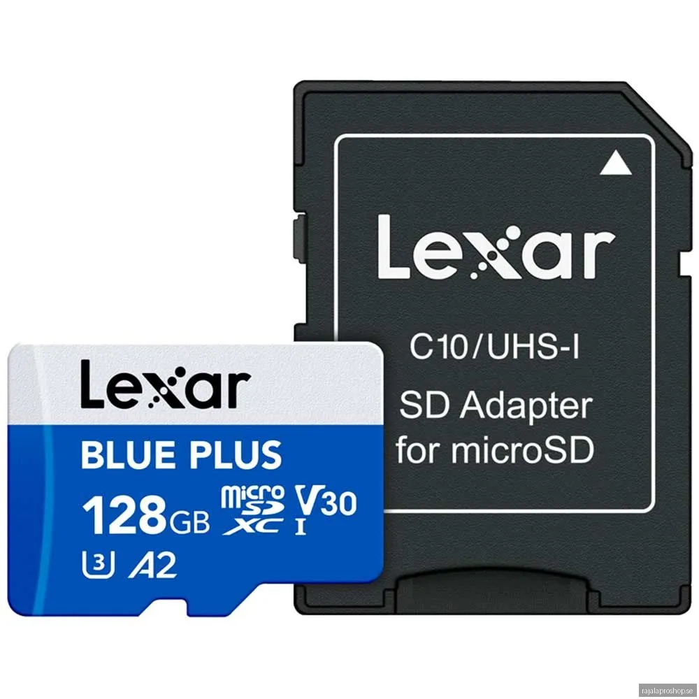 Lexar microSDXC Blue Plus 128GB 170MB/s -minneskort