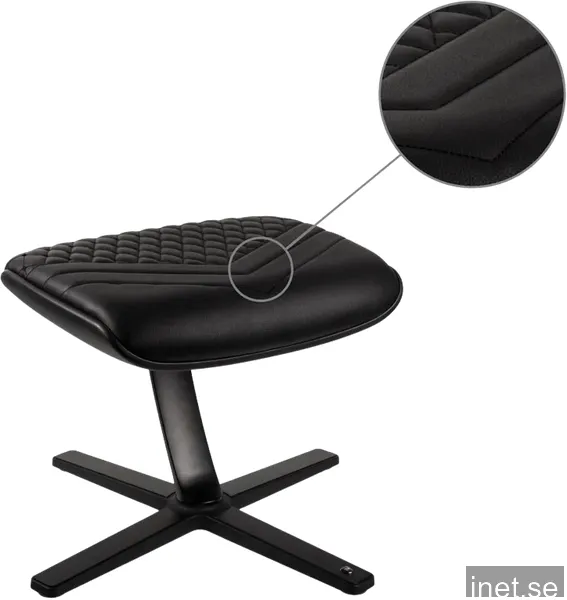 noblechairs Footrest Äkta Läder Svart