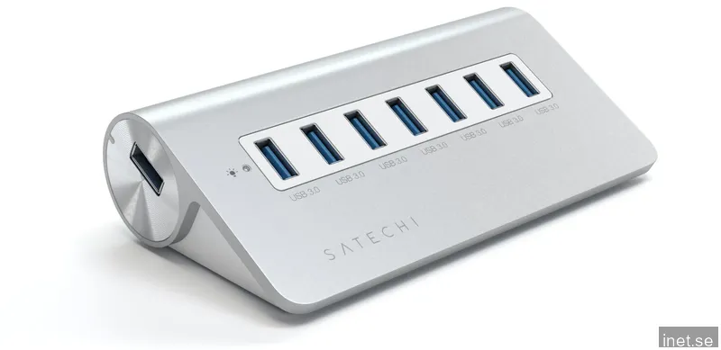 Satechi USB-adapter 7 portar Silver
