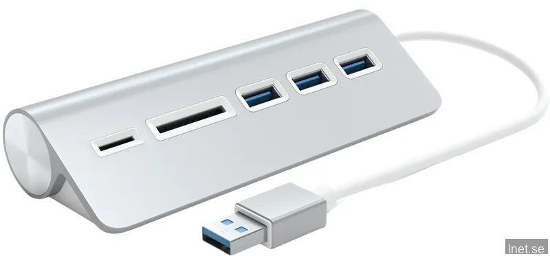 Satechi USB-adapter 5 portar Silver