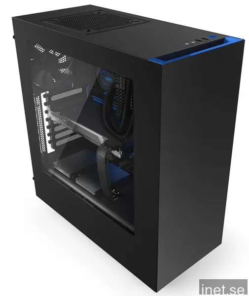 NZXT S340 Svart/Blå