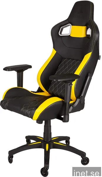Corsair T1 RACE Gamingstol, Svart/Gul