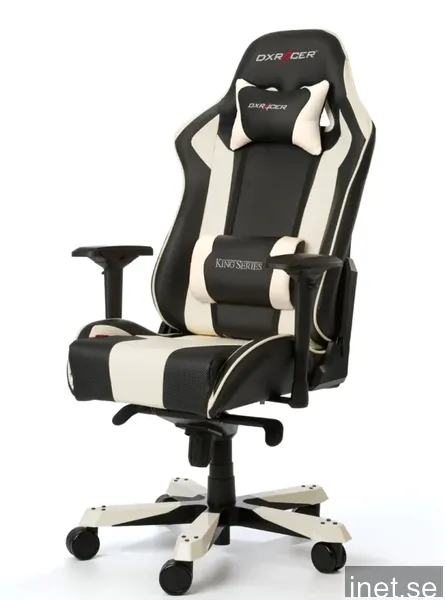 DXRacer KING Gaming Chair Svart/Vit