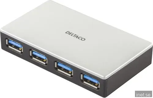 Deltaco USB 3.0 hubb 4-portar