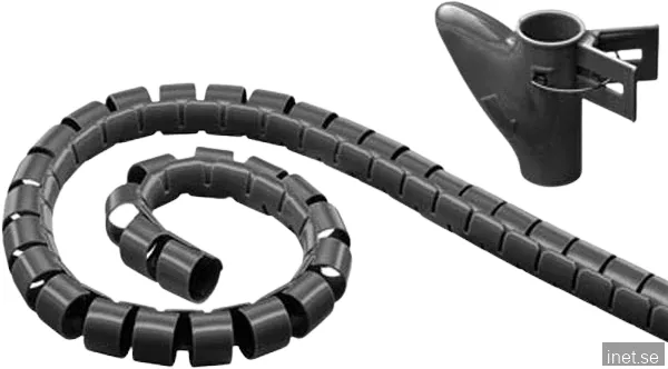Deltaco Nylon cable shields 5m Black