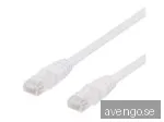 DELTACO TP-kabel Cat6 U/UTP Vit 0.5 m