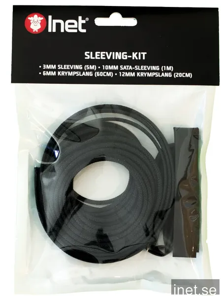 Inet Sleeving-kit Svart