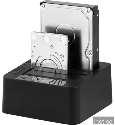 HD docka för 2x2,5"/3,5" SATA till USB 3.0