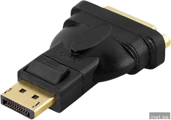 DELTACO Adapter DisplayPort ha till DVI-D ho Svart