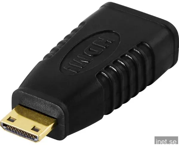 Adapter HDMI ho till mini HDMI ha Svart