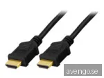 DELTACO HDMI-kabel 2.0 ha-ha Svart (F) 2 m