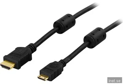 DELTACO - HDMI-kabel med Ethernet