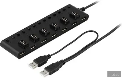 USB 2.0 Hub 13-portar