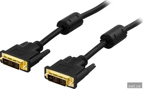 Deltaco - DVI-kabel - DVI-D (hane) till DVI-D (hane)