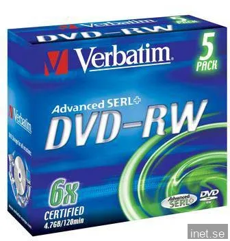 DVD-RW Verbatim 4.7GB 6x 5p jewelcase