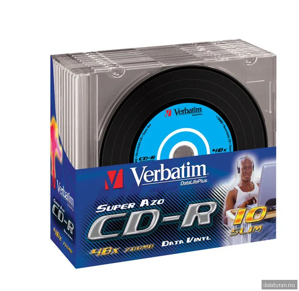CD-R Verbatim 700MB 52x 10p, Vinyl, Slim Case