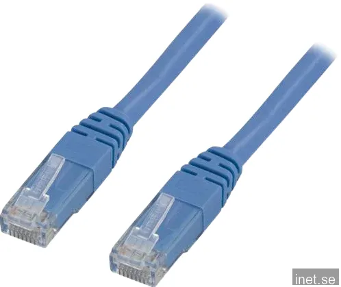DELTACO TP-kabel Cat5e U/UTP Blå 3 m