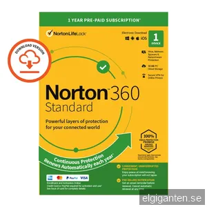 NORTON 360 STANDARD ND 10GB ND 1 USER 1 DEVICE - PC Windows,Mac OSX,iO