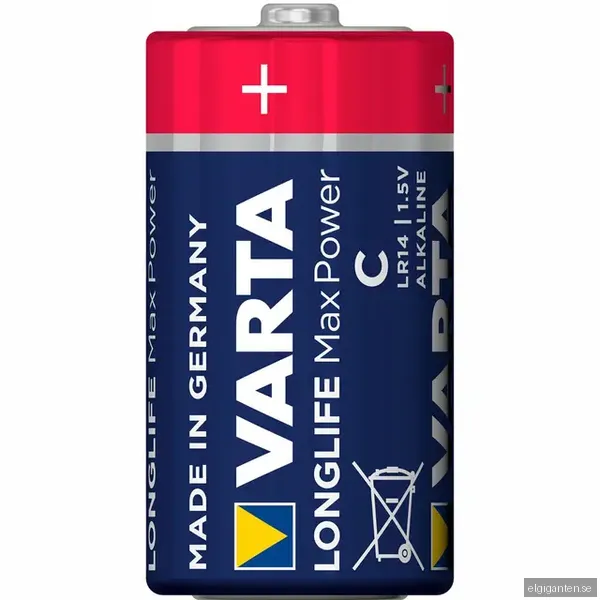 Varta Longlife Max Power C batteri (2 st)