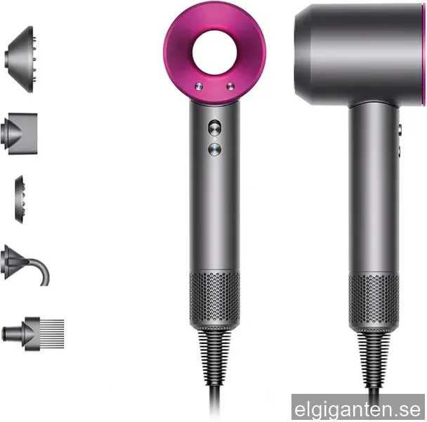 Dyson Supersonic HD07 hårfön (iron/fuchsia)