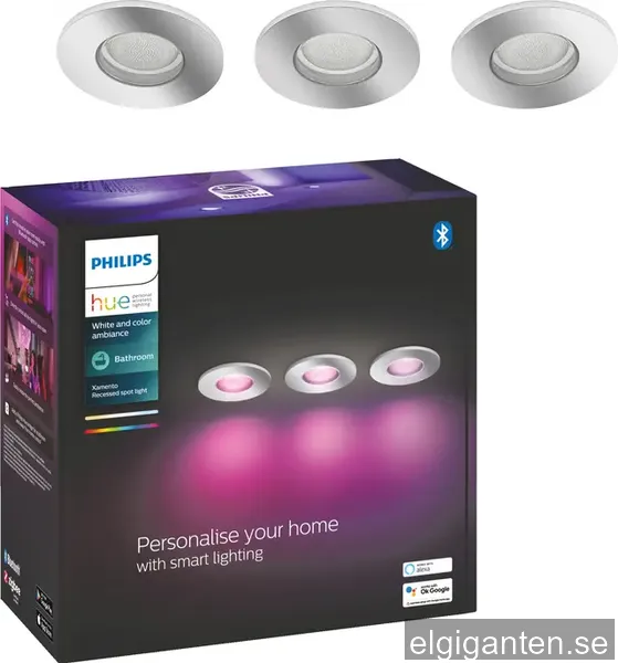 Philips Hue Xamento infälld spotlight krom 3x5.7