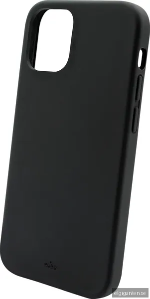 Puro Icon silikonfodral för iPhone 13 (svart)