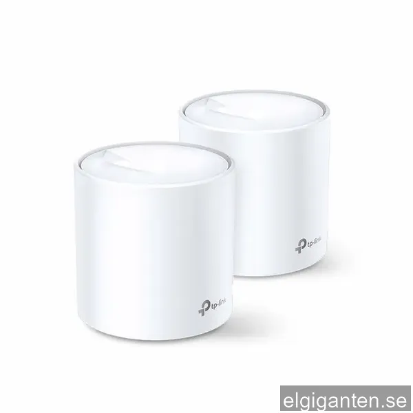TP-Link Deco X20 (2-pack) AX1800 Wi-Fi 6-system för hela hemmet - Mesh router Wi-Fi 6