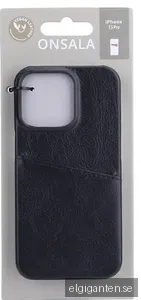 ONSALA Mobile Cover Black with Cardpocket iPhone 13 Pro