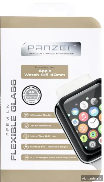 Panzer Apple Watch 4/5 40mm skärmskydd i flexibelt glas