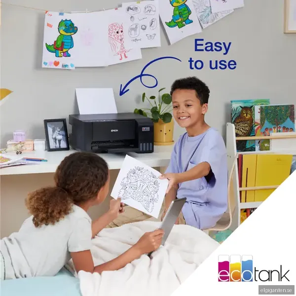 Epson EcoTank ET-2811 multifunktionsskrivare C11CJ67404 (svart)