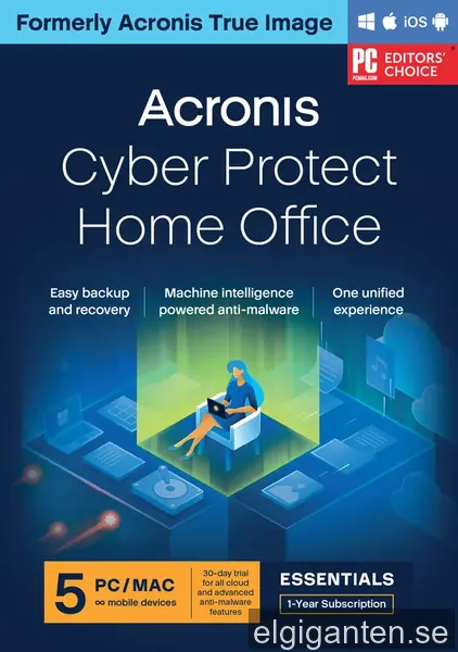 Acronis Cyber Protect Home Office Essentials 5 Computers