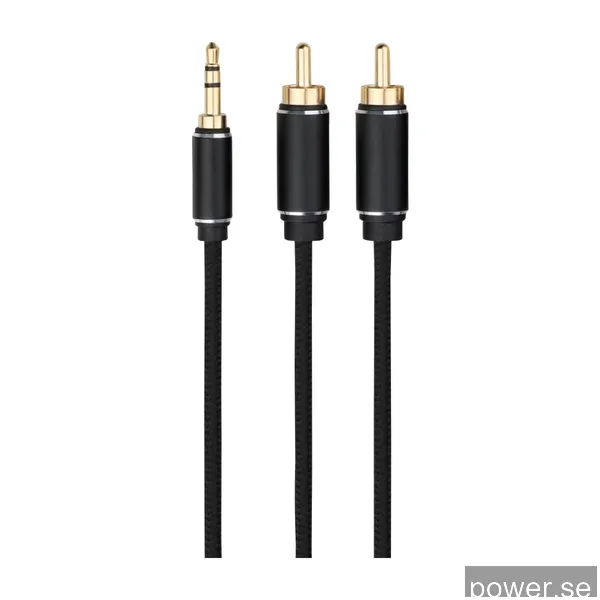 Dacota Platinum Mini jack hane – RCA hane 1,5M, svart