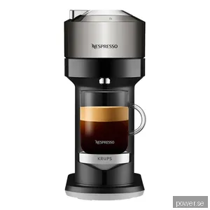 Nespresso Vertuo Next Deluxe kapselmaskin By Krups, krom