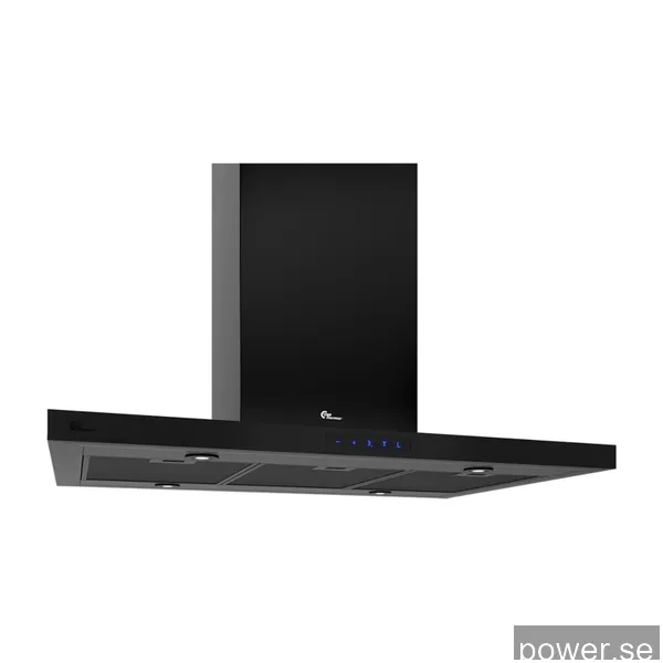 Thermex Harwich II frihängande köksfläkt för extern motor, 90 cm svart