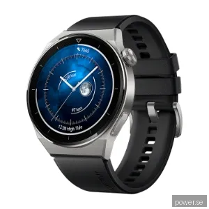 HUAWEI WATCH GT 3 Pro 46 mm med, svart fluoroelastomerarmband