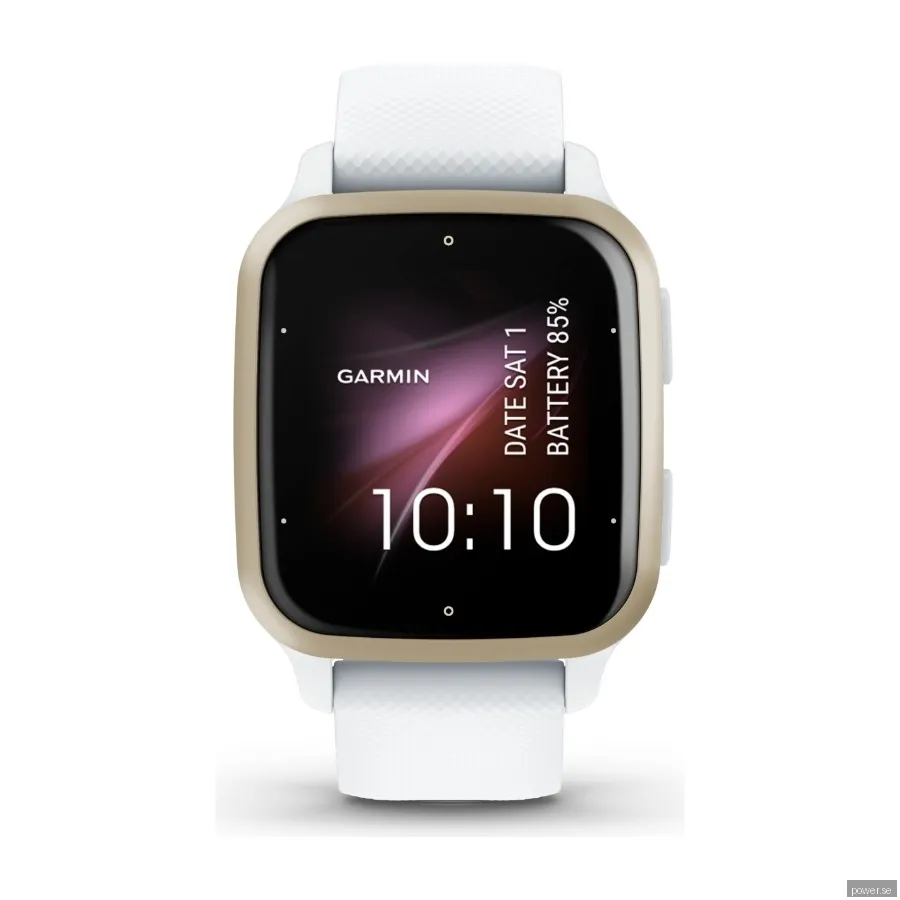 Garmin Venu Sq 2 smartwatch white &, cream, gold