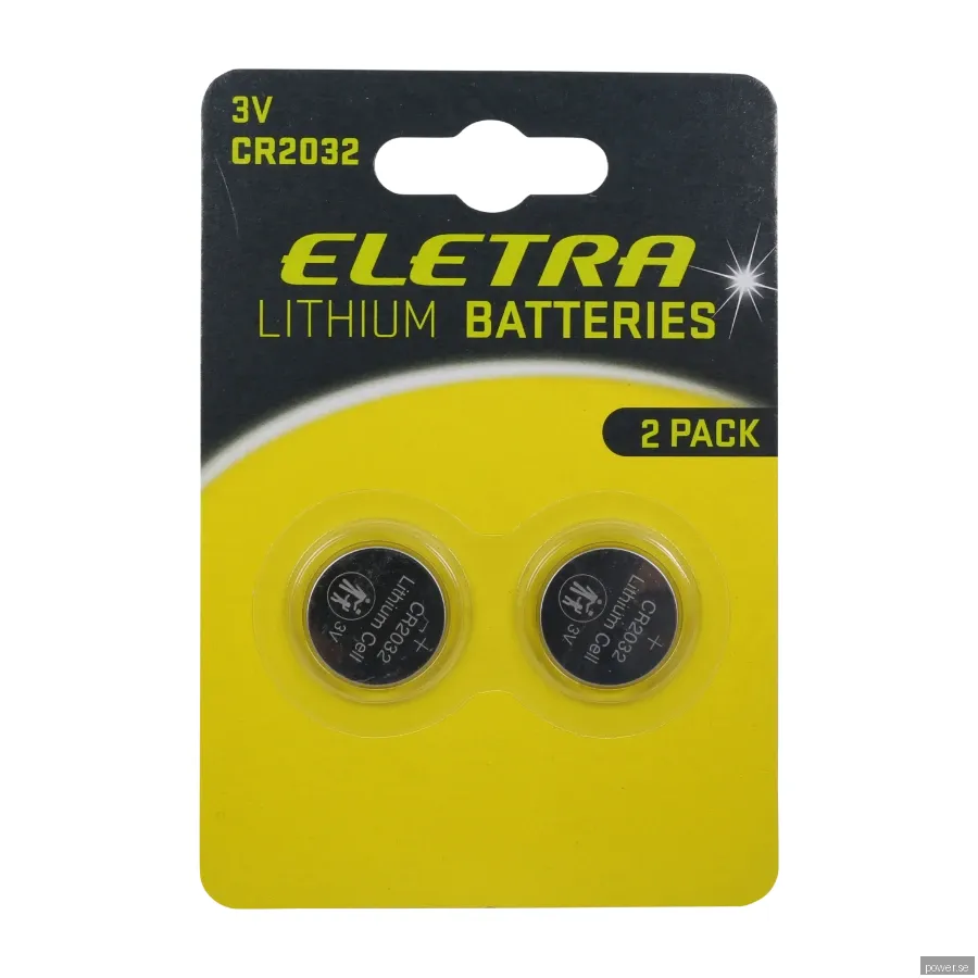 Eletra CR2032 Knappbatteri, 2 st.