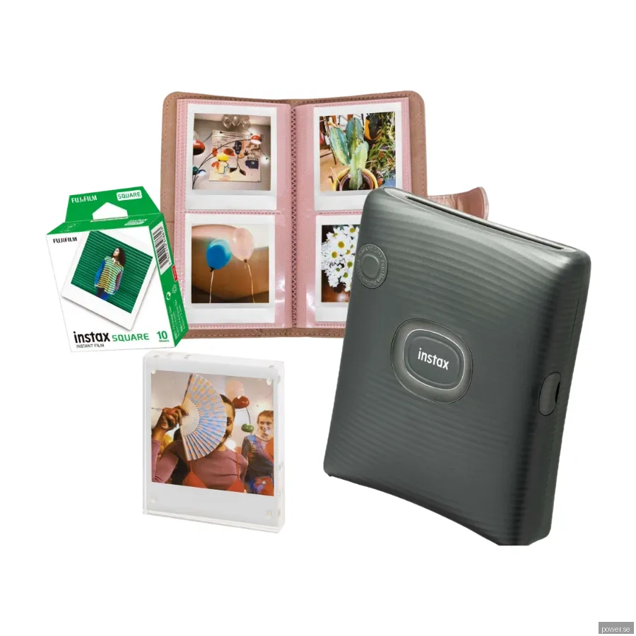 Fujifilm Instax Square Link smarttelefon-skrivarepaket, grön