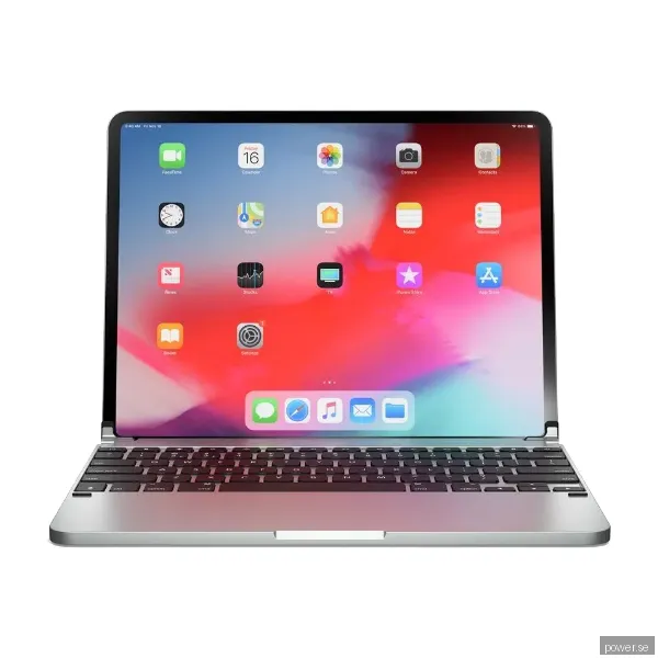 Brydge Pro tangentbord i Aluminium för iPad Pro 12,9 Tum, silver (Nordisk layout)