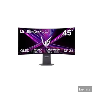 45" LG UltraGear 45GX950A - 5120x2160 (5K2K) - 165Hz - OLED - 90W USB-C