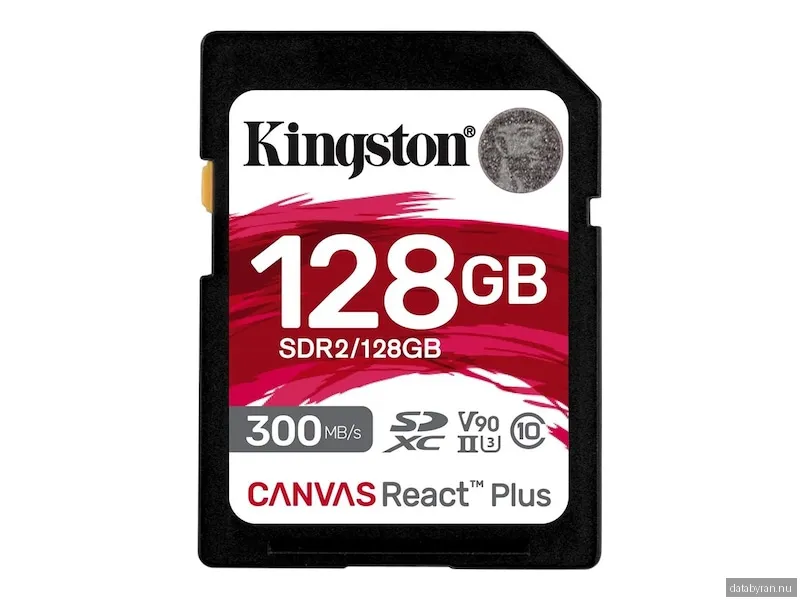 Kingston Canvas React Plus V90 SD - 300MB/s - 128GB