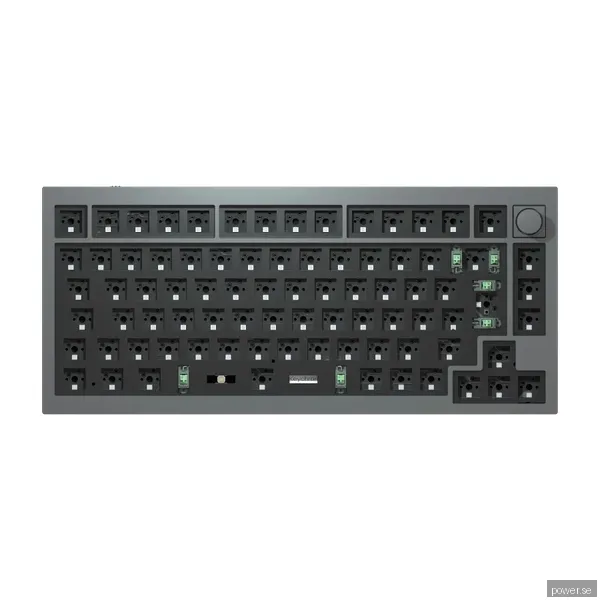 KEYCHRON Q1 QMK BAREBONE TANGENTBORD MED VRED SILVERGRÅ