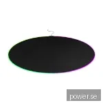 Golvmatta DELTACO Gaming DFP430 RGB Floorpad, 110x110cm - Svart