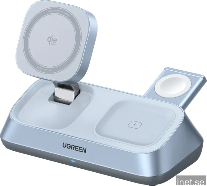 UGREEN MagFlow Qi2.2 25W 3-i-1 Magnetisk Trådlös Laddningsstation