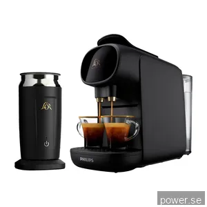 L'Or Barista Sublime Piano Noir kapselmaskin & mjölkskummare