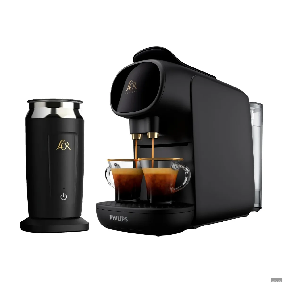 L'Or Barista Sublime Piano Noir kapselmaskin & mjölkskummare