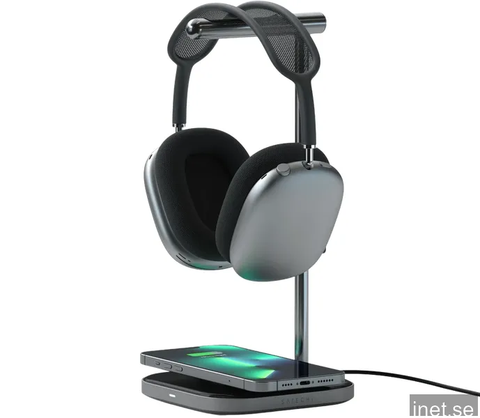 Satechi 2-in-1 Headphone Stand with Wireless Charger